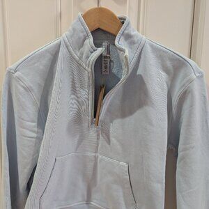 Brand NWT Skims French Terry Shrunken Half Zip Opal XS